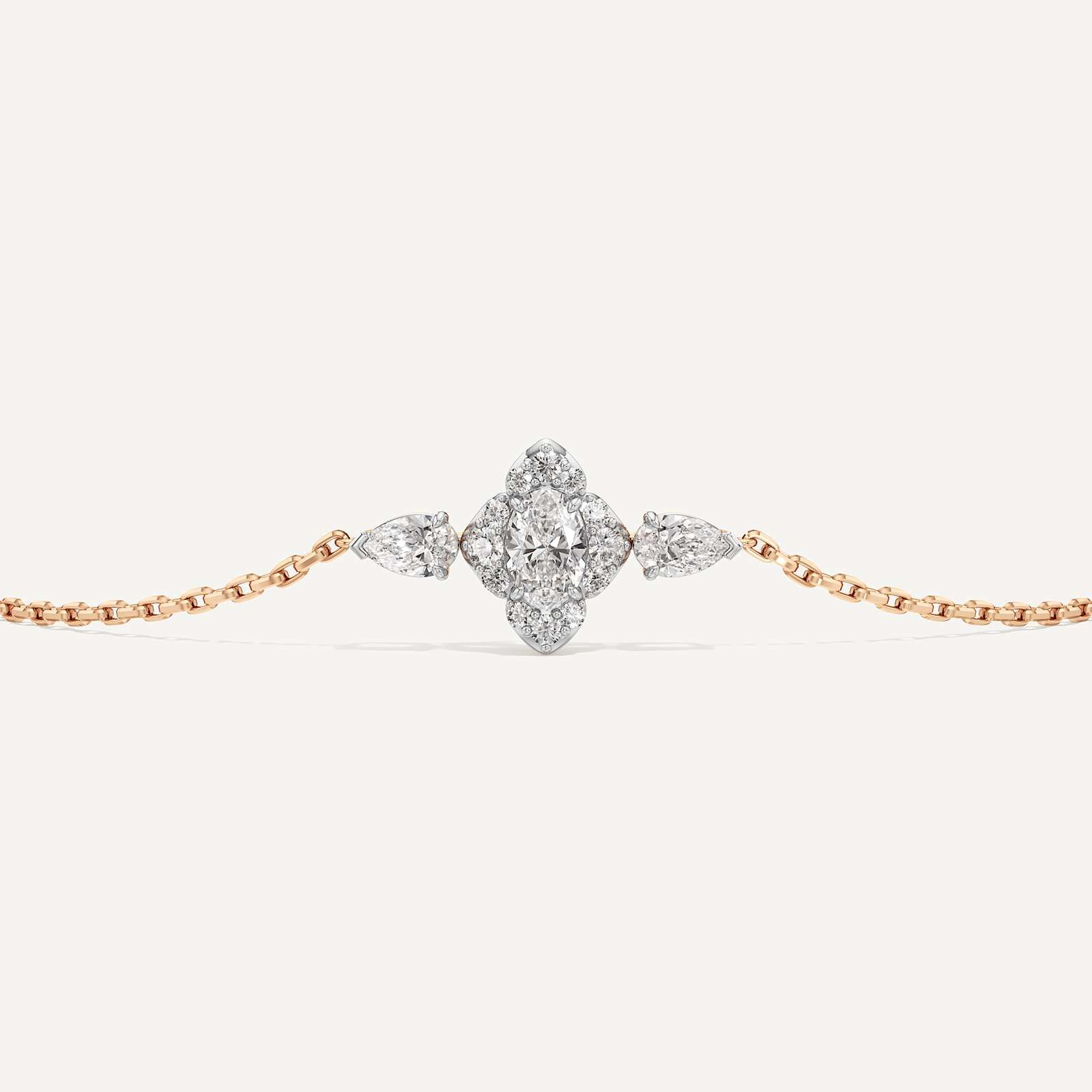 Bailey Oval Pear & Round Diamond