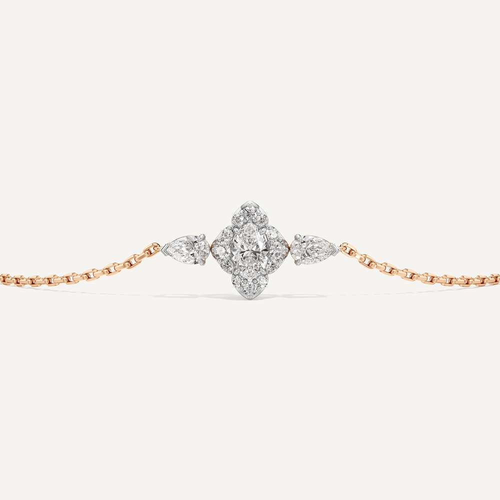 Bailey Oval Pear & Round Diamond