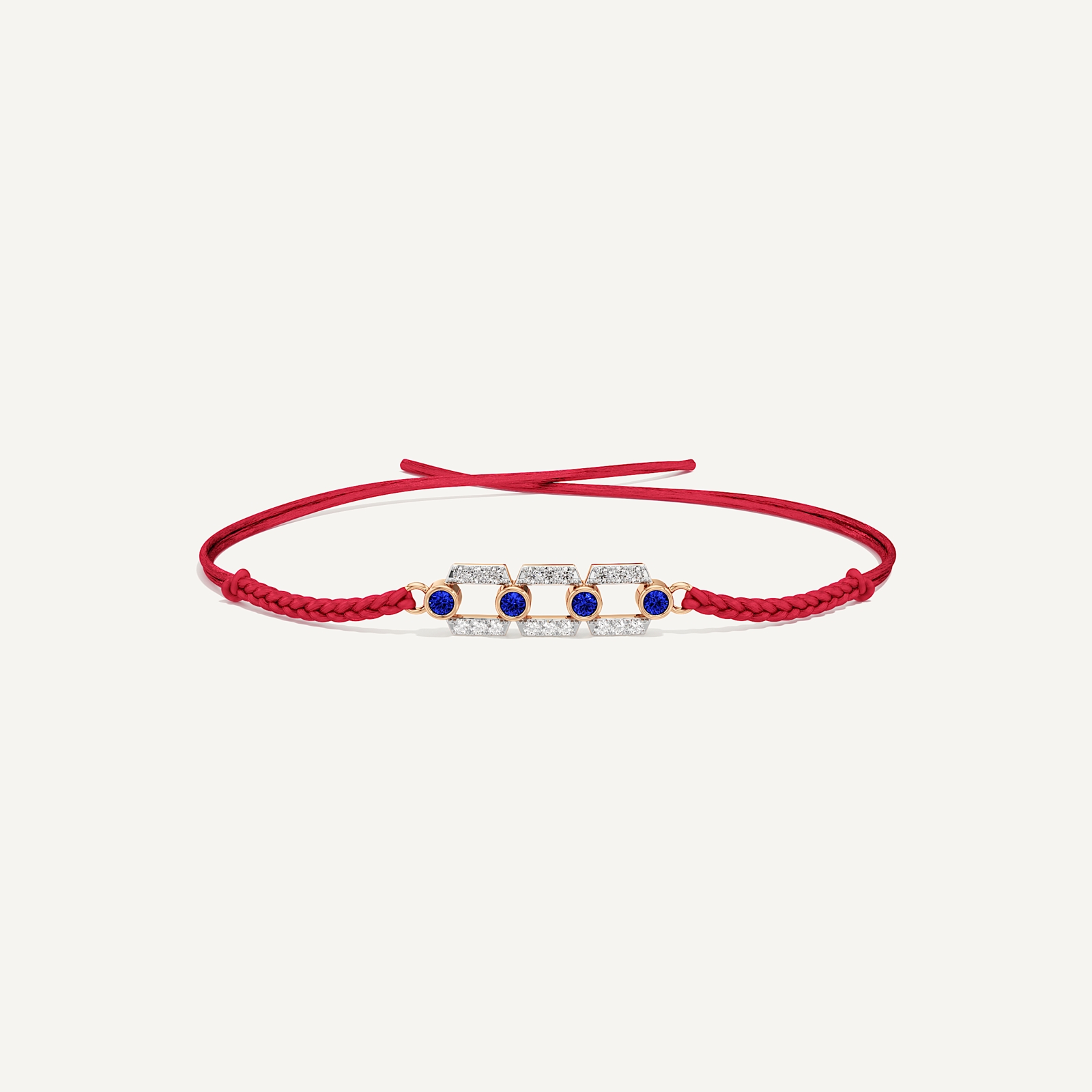 Always There Three Link Blue Diamond Rakhi