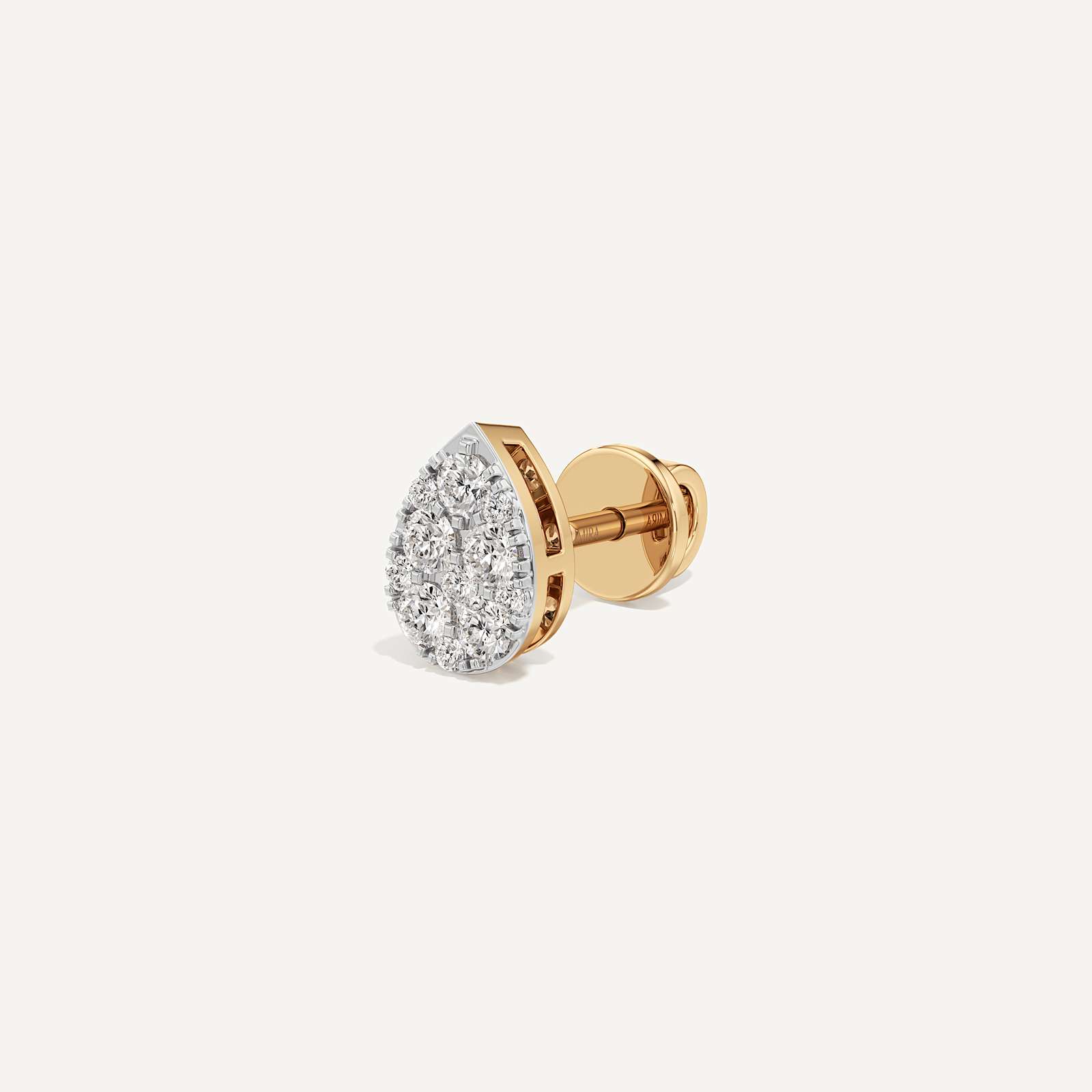 Bold Pear Diamond Earrings