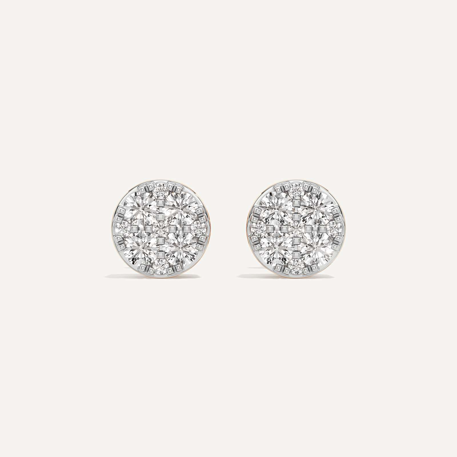 Classic Round Diamond Earring