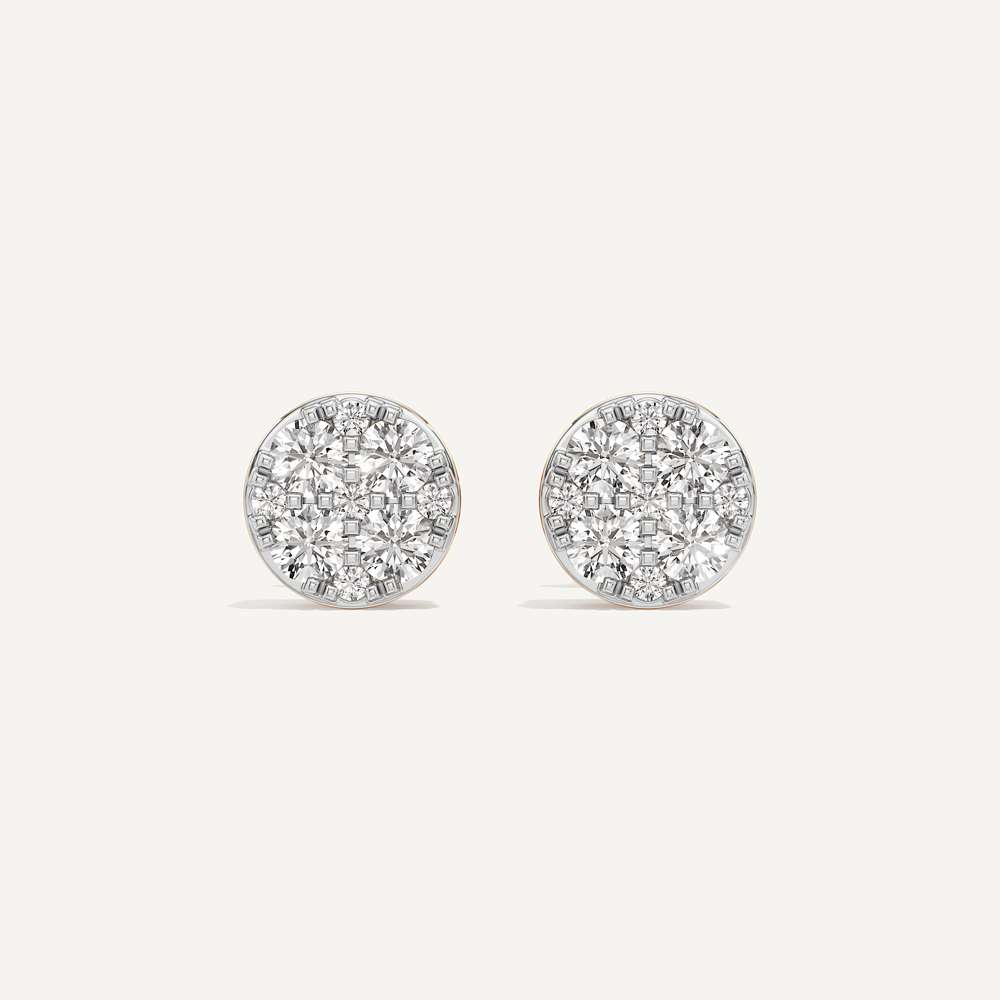 Classic Round Diamond Earring
