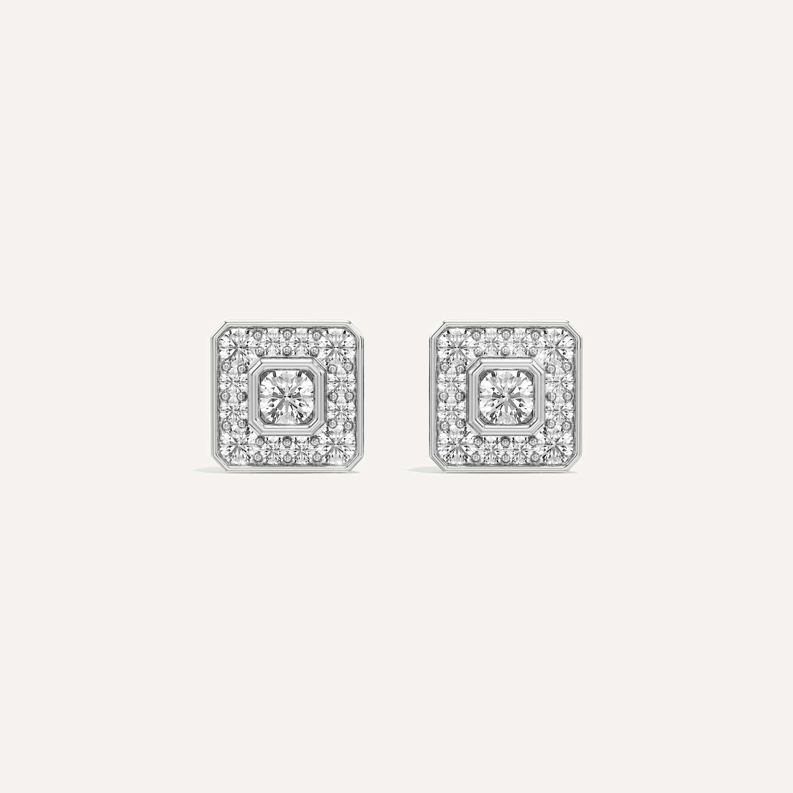 Everyday Luxury Asscher Diamond Earrings