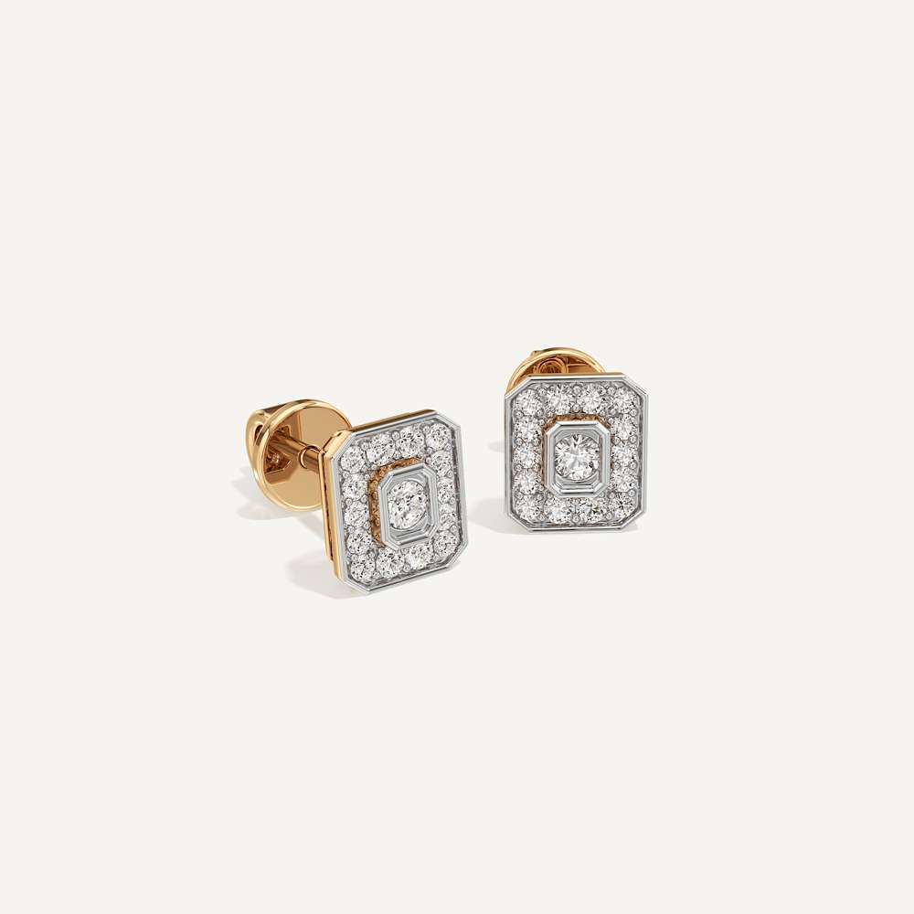 Emerald Calm Diamond Earrings