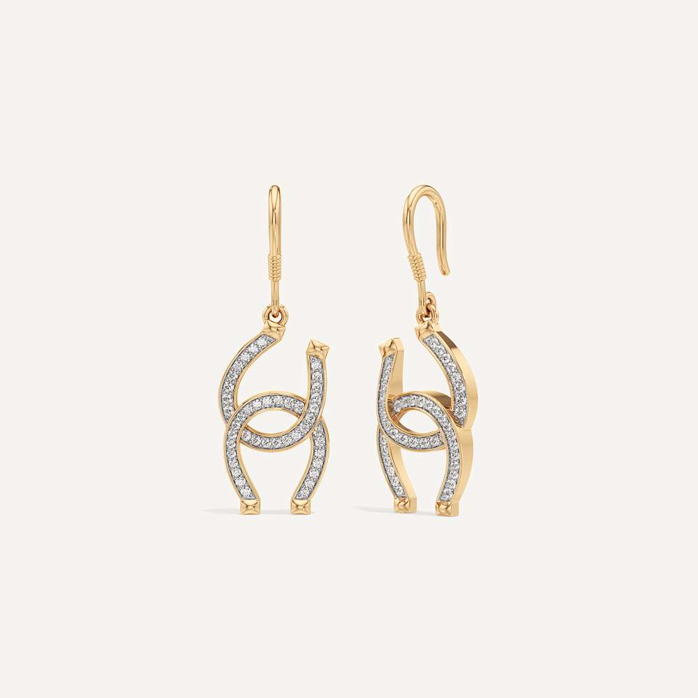 Arena Twist Horseshoe Earring