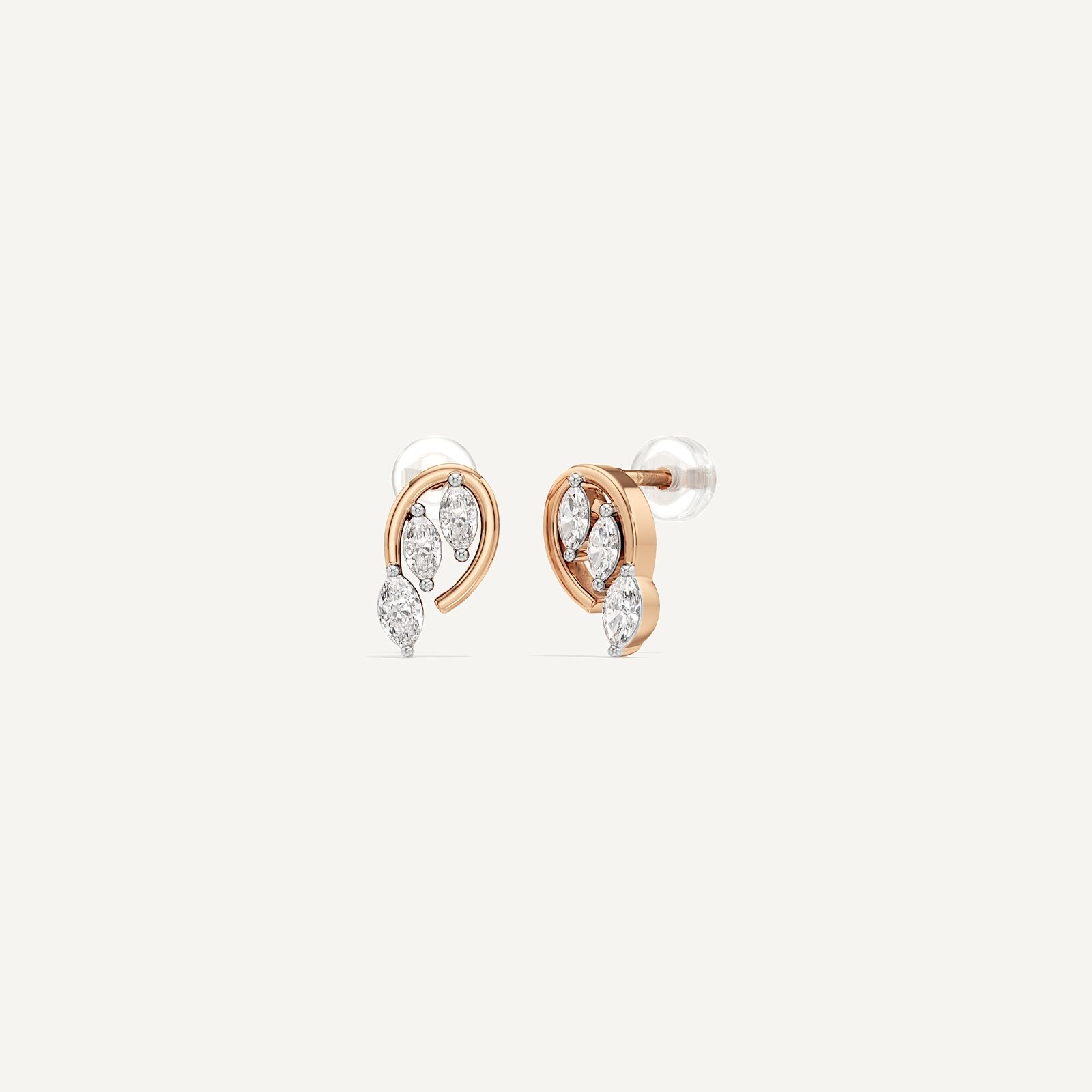 Teardrop Diamond Stud