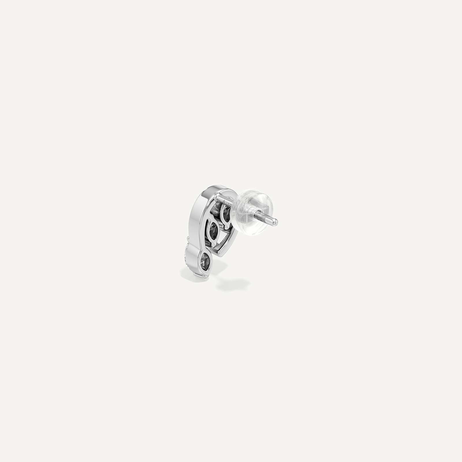 Teardrop Diamond Stud