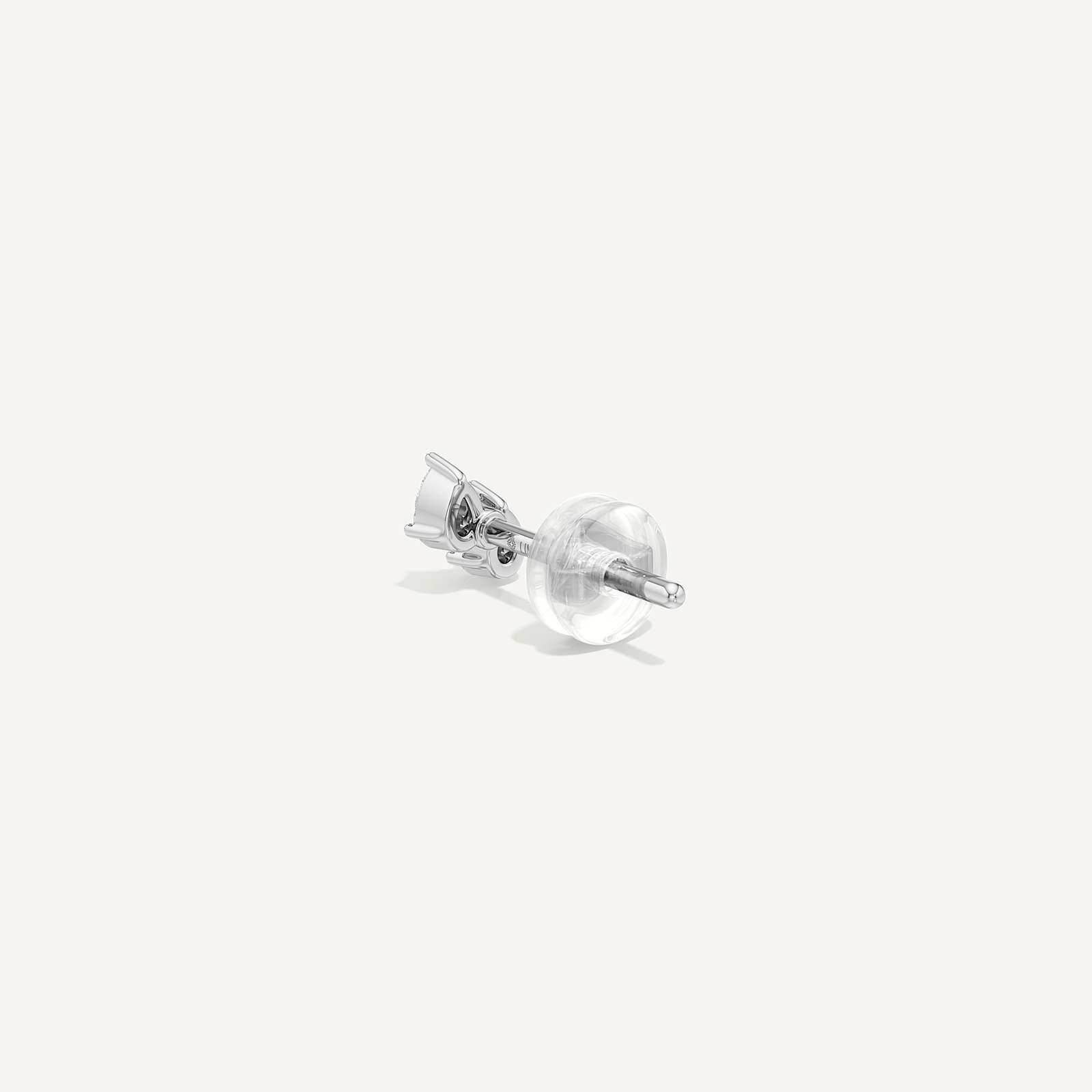 Dew Drop Pear Diamond Stud