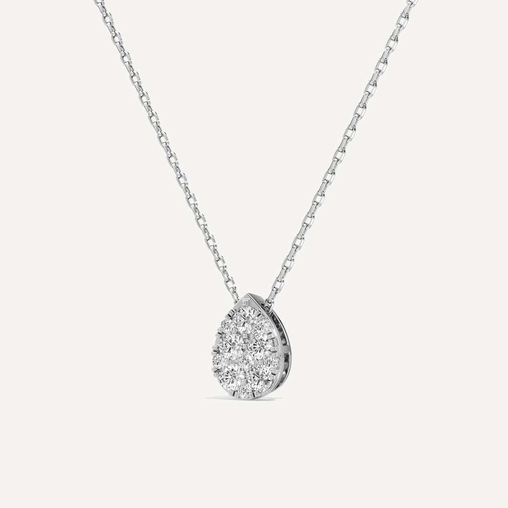 Whisper Pear Diamond Pendant