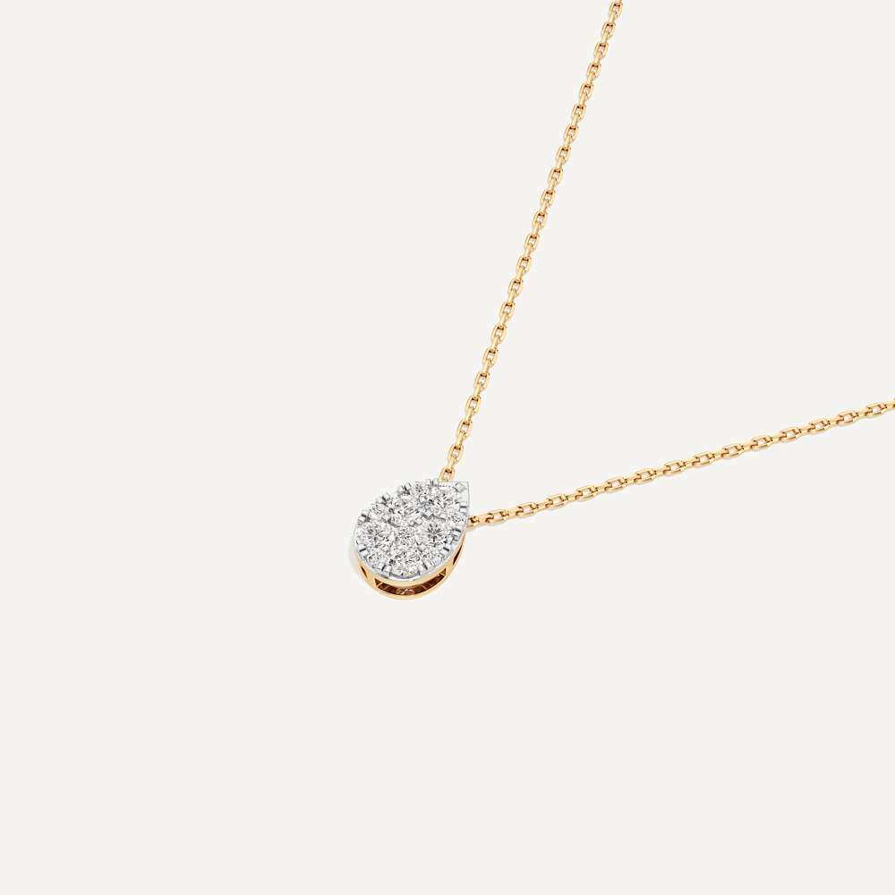 Whisper Pear Diamond Pendant