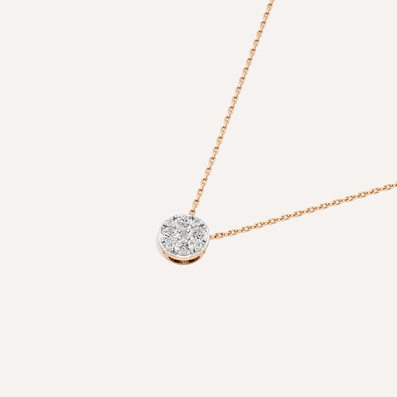 Infinite Round Diamond Pendant with Chain