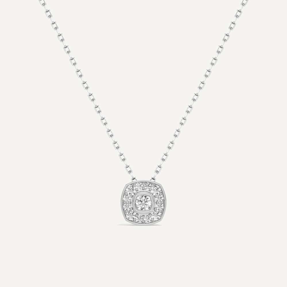 Distinctly Yours Cushion Diamond Pendant with Chain