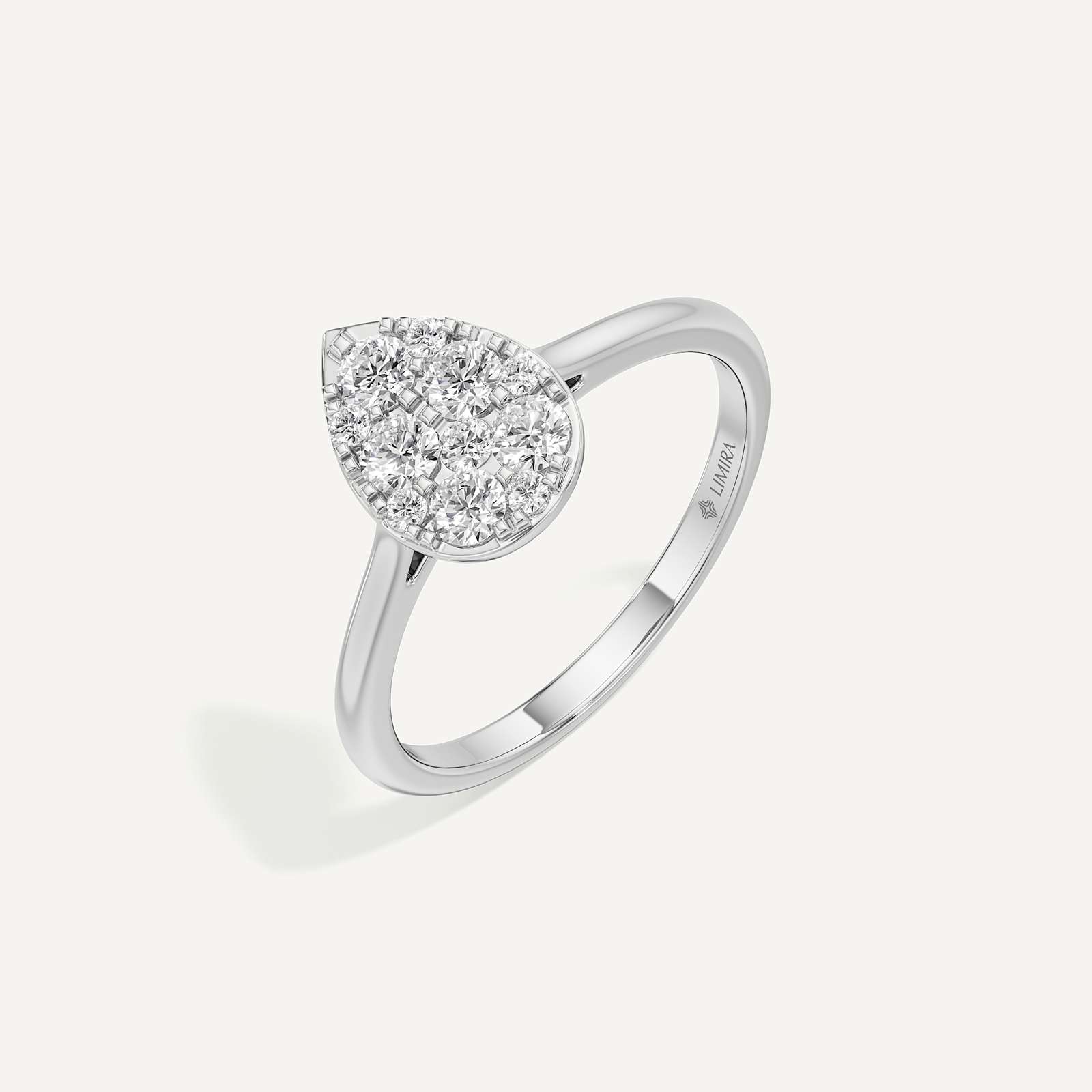 Teardrop Pear Diamond Ring