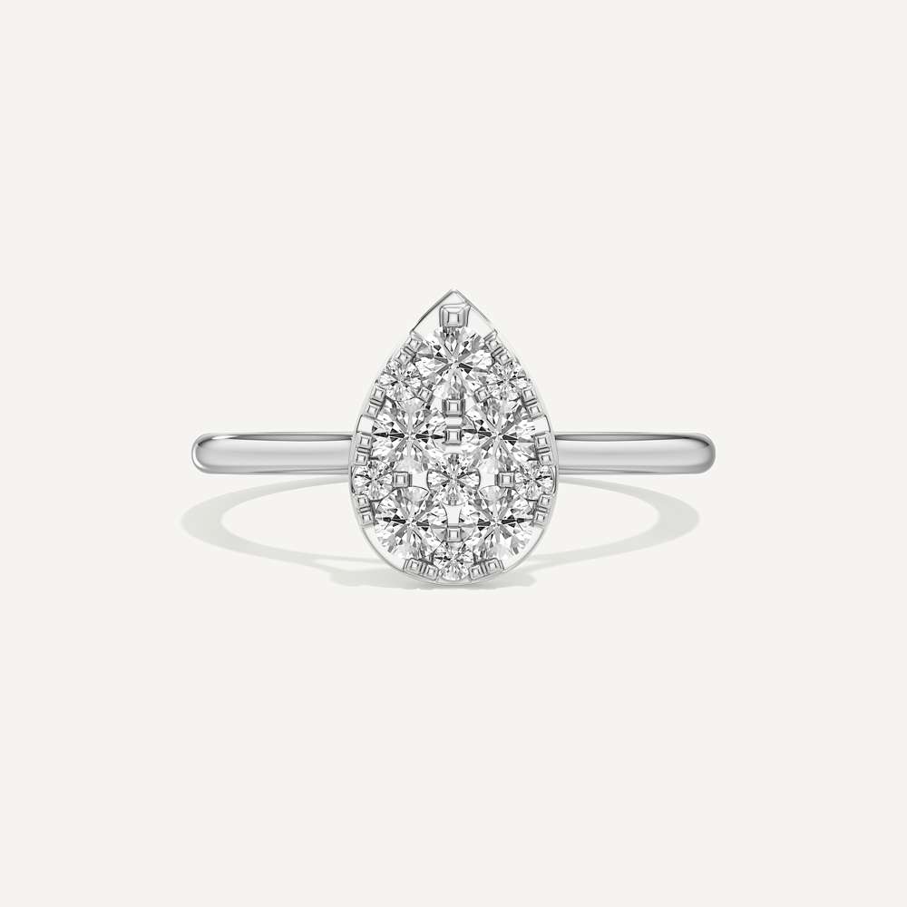 Teardrop Pear Diamond Ring