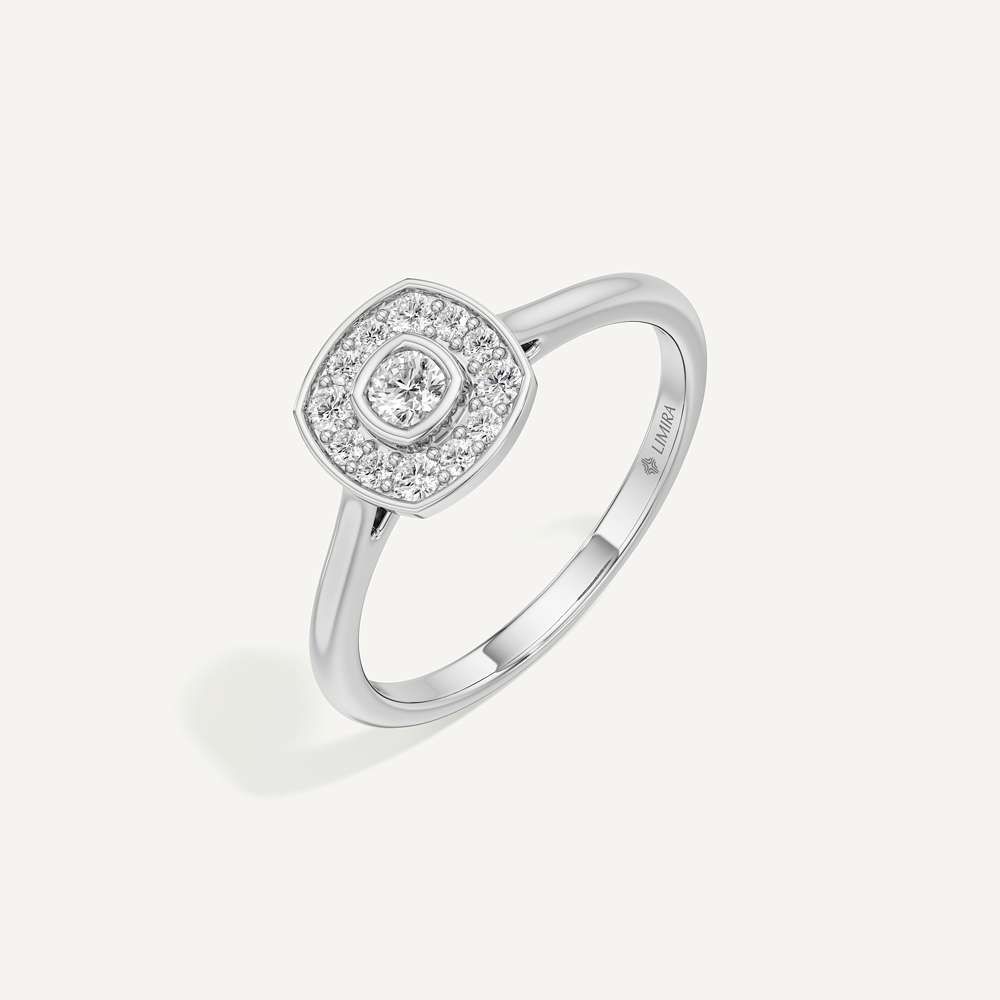 Forever Bright Cushion Diamond Ring