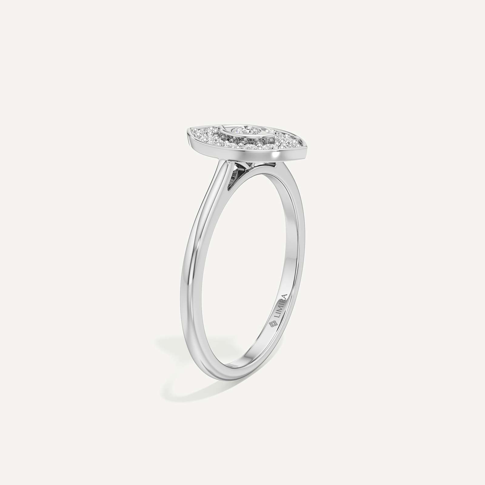 Evil Charm Marquise Diamond Ring