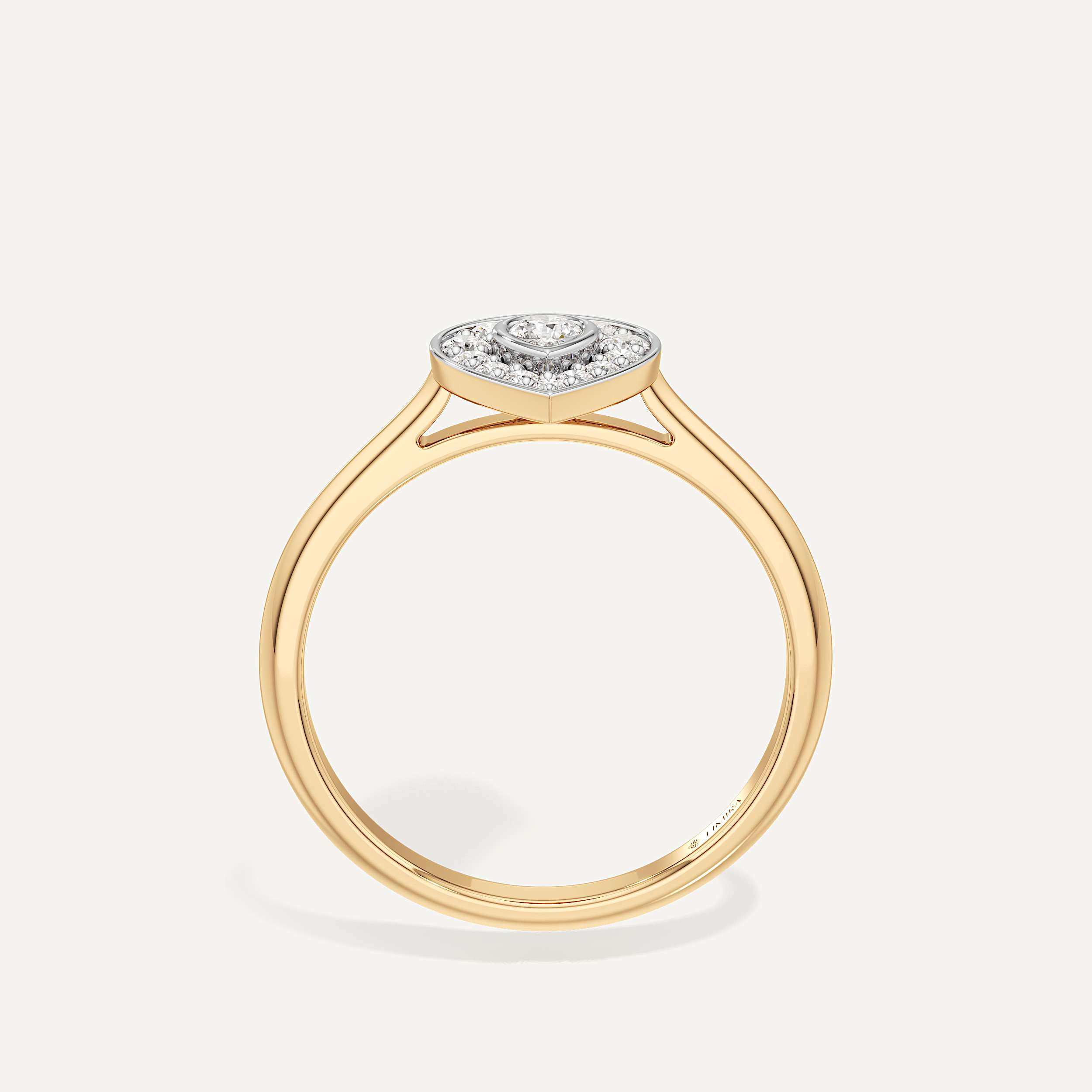 Intimate Drop Pear Diamond Ring