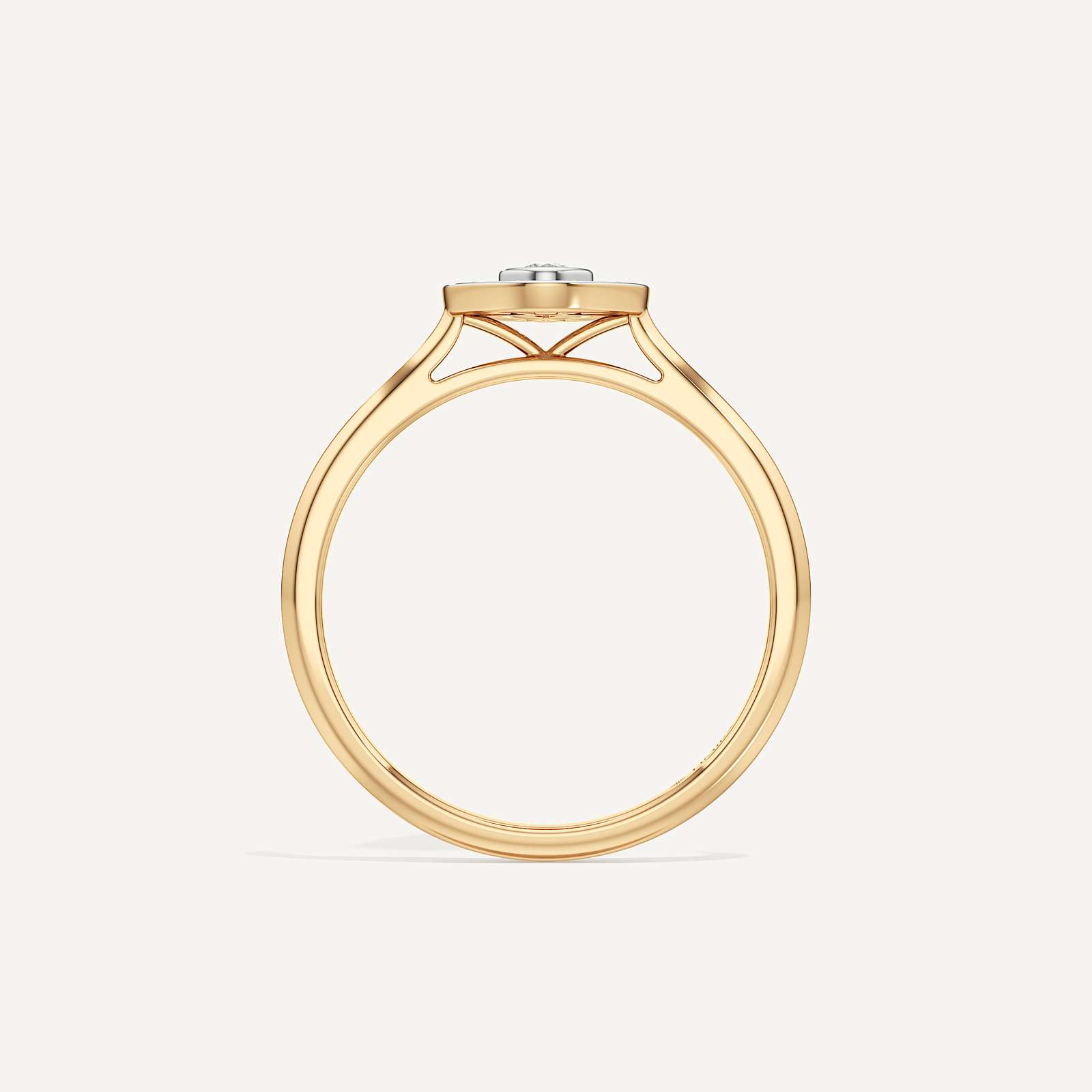 Dualis Pear Diamond Ring