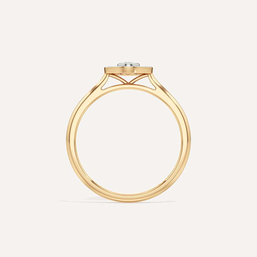 Majestic Pear Diamond Ring