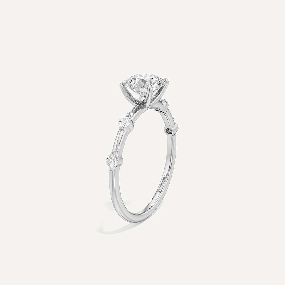 Viona Side Stone Solitaire Diamond