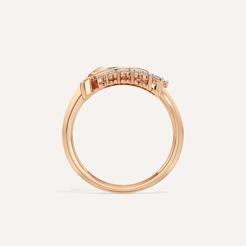 Fortuna Wave Cocktail Ring