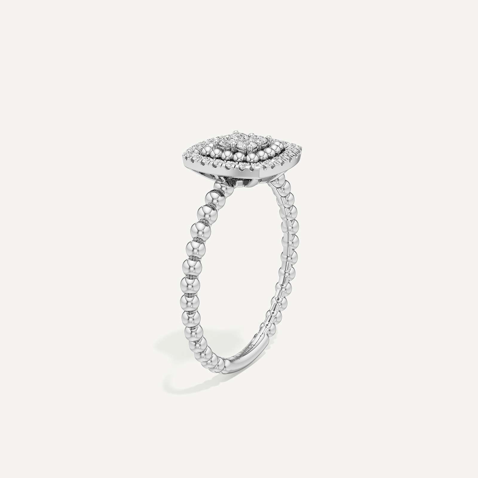 Cushion Halo Diamond Ring