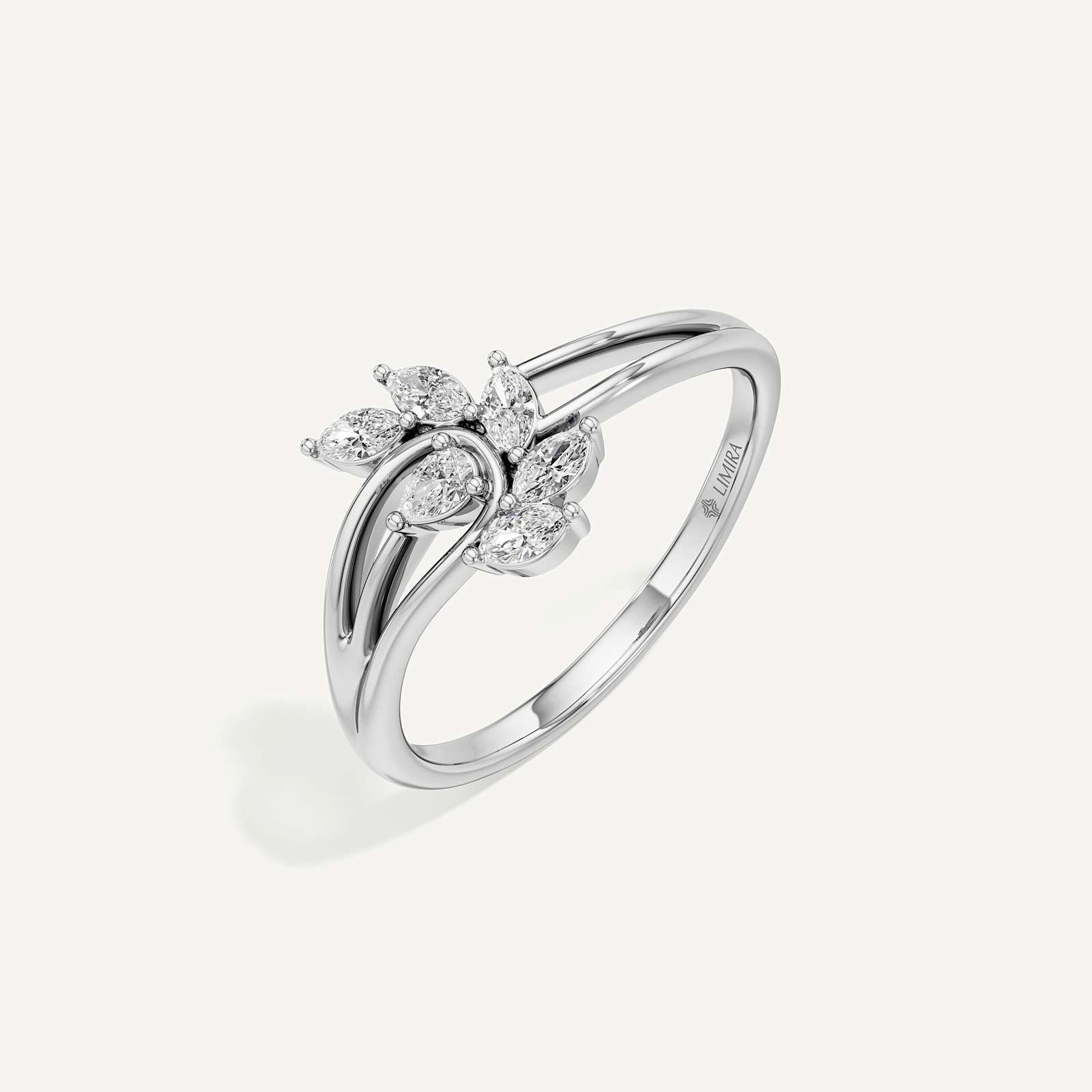 Tulip Basket Marquise & Pear Diamond