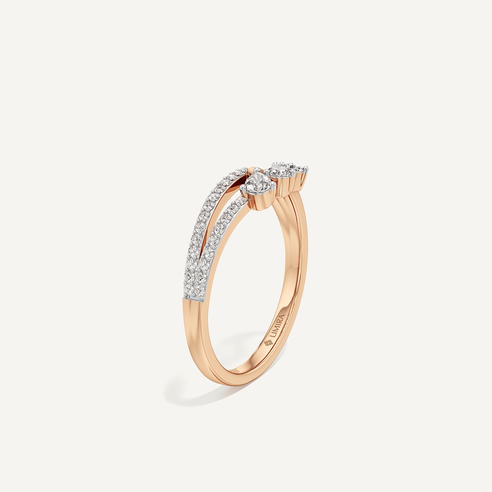 Bellezza Round & Pear Diamond