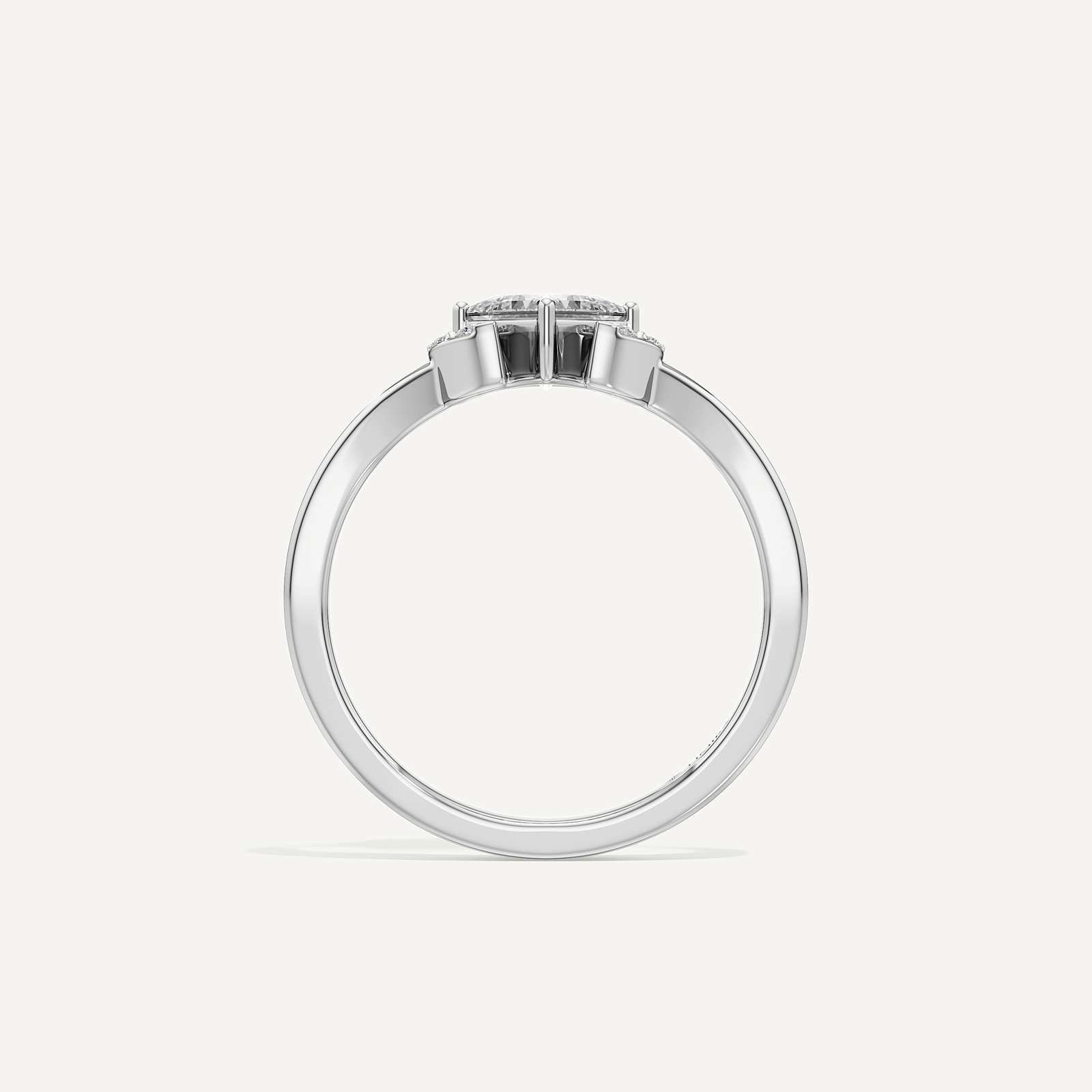 Evora Princess & Round Lab Grown Diamond