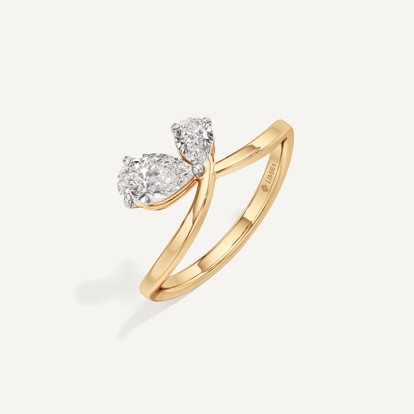 0.50 & 1 Ct Pear Duo Toi et Moi Diamond