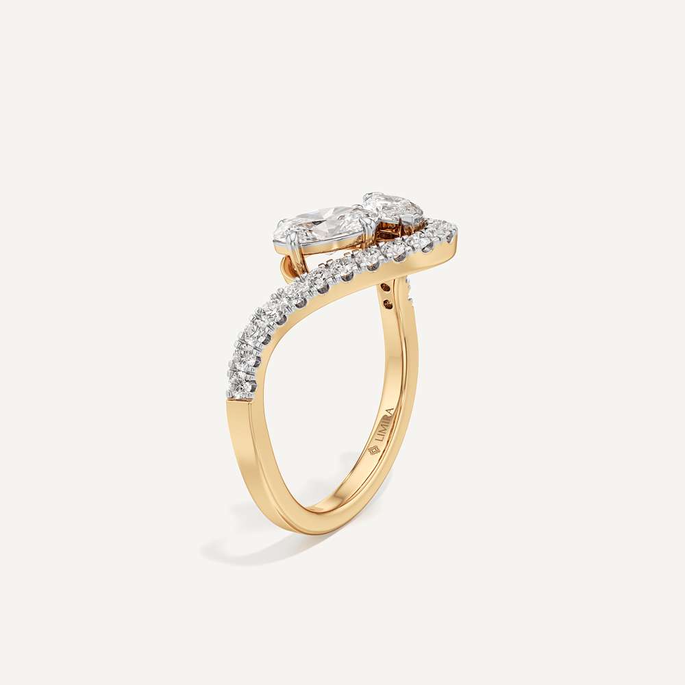 Marquise & Oval Wave Toi et Moi Diamond